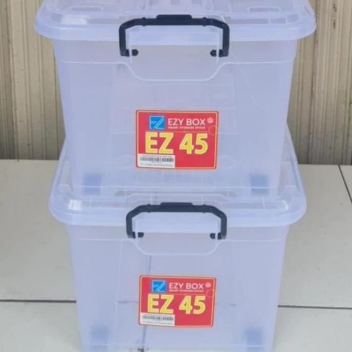 EZY : EZY 45 BOX CONTAINER SERBA GUNA BENING TRANSPARAN EZ 45 LITER