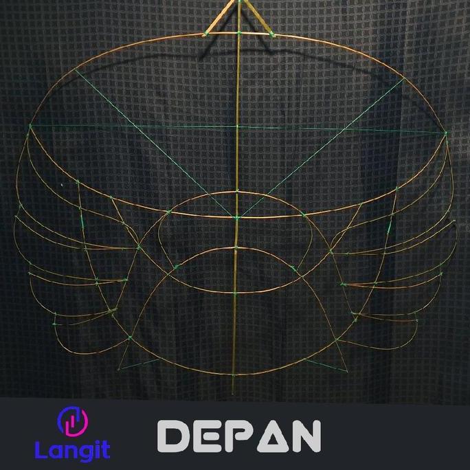 [ Kerangka layangan ] Kerangka  Ram raman 1,5 meter / 150 cm / Arku layangan ram raman Bambu