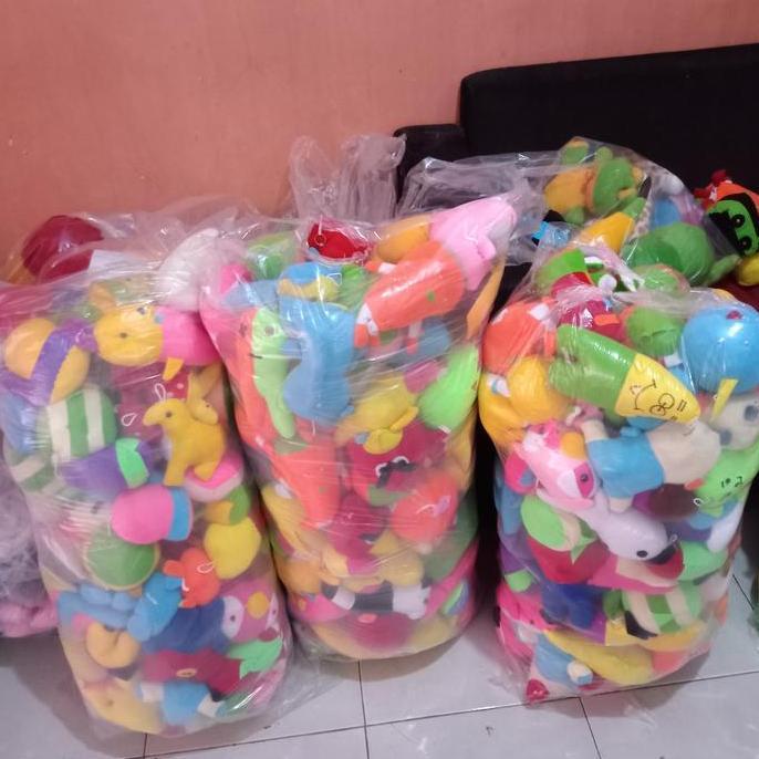 Boneka Mesin Capit 1 Bal isi 100 Pcs