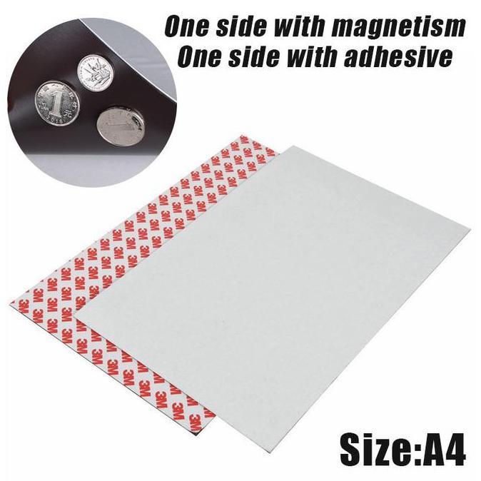 Magnet Lembaran Strip Sheet Karet Rubber A4 30cm x 20cm Tebal 1mm Magnet sheet lembaran