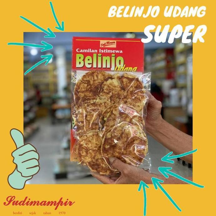 Emping Belinjo/Blinjo Udang Sudi Mampir |Oleh Oleh Surabaya/Jawa Timur