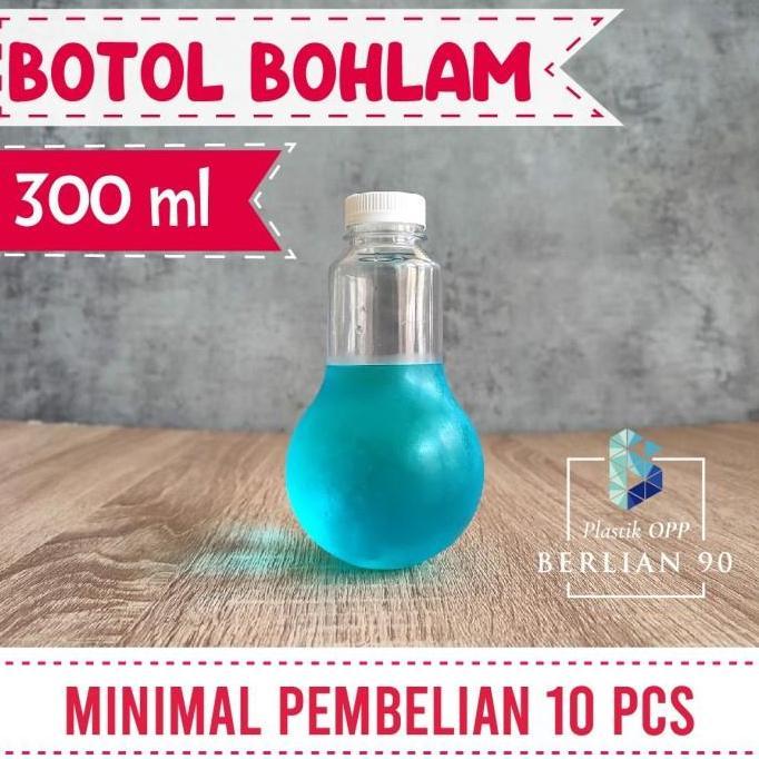 Botol Bohlam 300 ml / Botol Plastik 300 ml