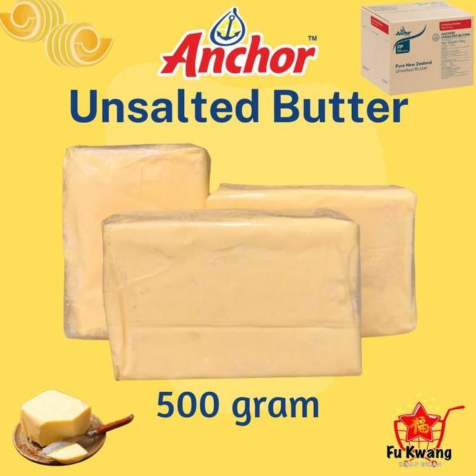 Anchor Unsalted Butter 500 gram gr g 500gr 500g / Butter Anchor / Anchor Butter / Mentega Anchor / M