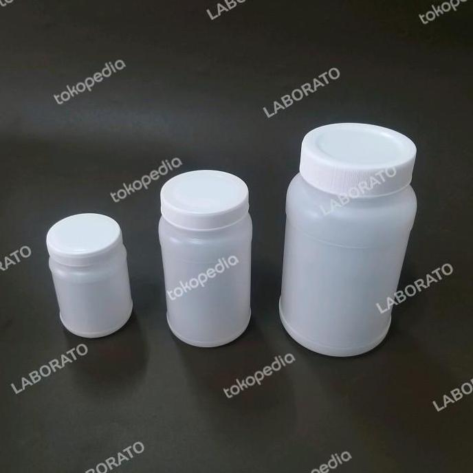 BOTOL SAMPEL PLASTIK PP 500ML MULUT LEBAR 500 ML