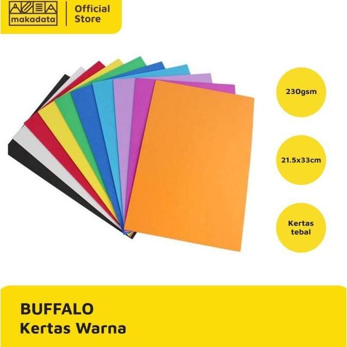 KERTAS KARTON BUFALO TEBAL ISI 10 LEMBAR MURAH