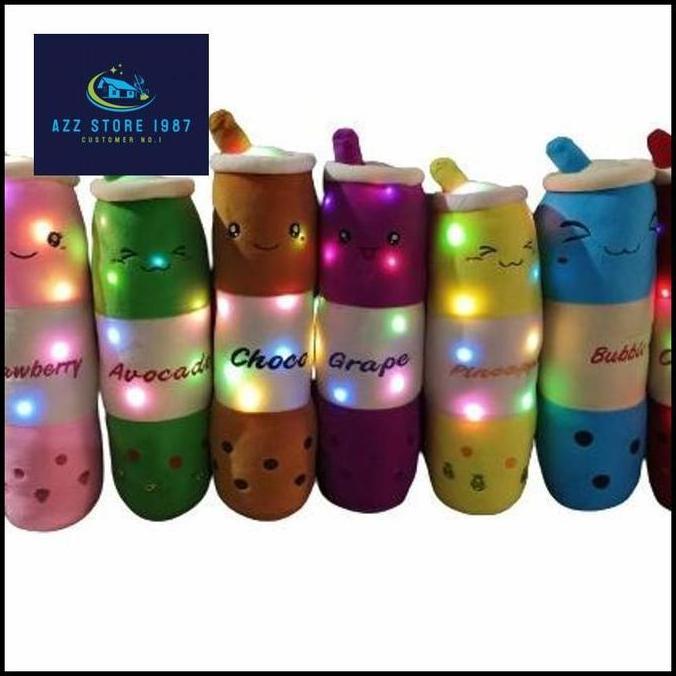boneka guling boba led/guling boba terlaris 60 cm