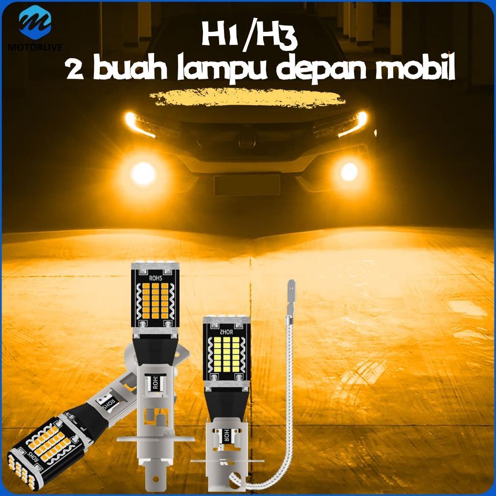 Tahan Lama  2 Lampu Kabut Led Mobil Bohlam 9V-24V Led H3 Lampu Kabut Mobil Bohlam Lampu Kabut 3030 2