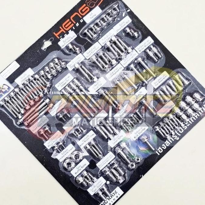 APITOYA Baut Probolt Heng Thailand CNC Stainless Full Body Kawasaki Ninja KRR SSR E6