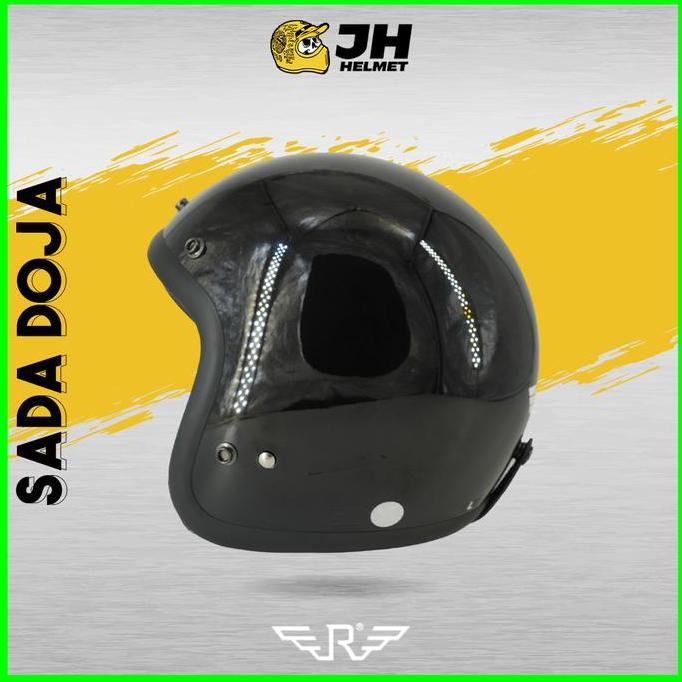 Helm Retro DOJA BLACK (Helm Classic / Helm Bogo / Helm Vespa)