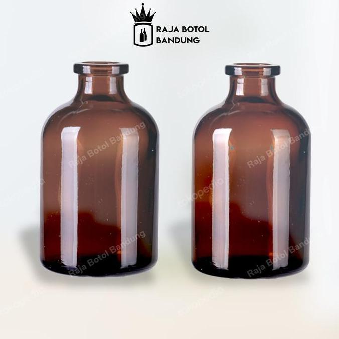 botol kaca reed diffuser 50ml Amber