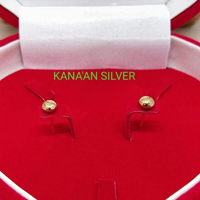 Giwang tusuk pentol anak/dewasa rose gold perak asli 925/lapisan emas