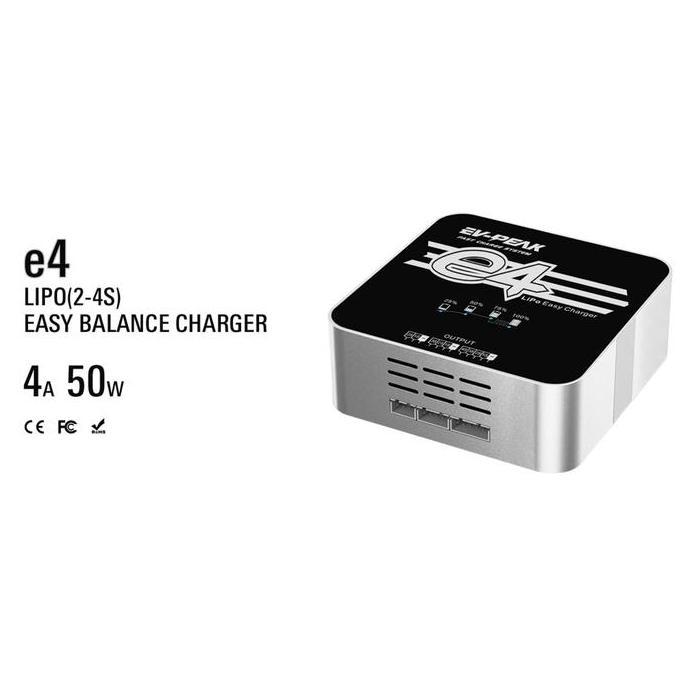 NEW EVE4AC EV PEAK E4 50A/4A EASY LIPO (2-4S) BALANCE CHARGER ORI