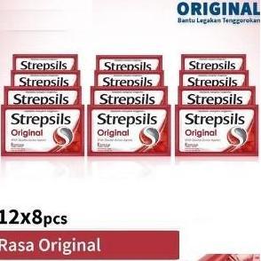 Strepsils Original 12x8 - Strepsils BOX - Permen Pereda Tenggorokan