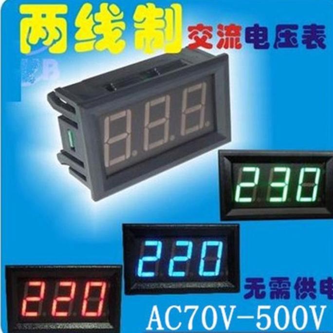 Digital VU AC 220 Voltmeter AC Digital 70-500 VAC