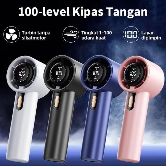 Cod Kipas Angin Portable 30Mah 2025 Mini Kipas Kecil Bisa Dilipat Turbo Hh Speed Tahan Lama 24 Jam 1