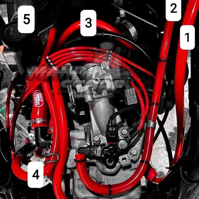 Selang Hawa Head Filter Oli Gardan Radiator Reservoir Samco Vario PCX