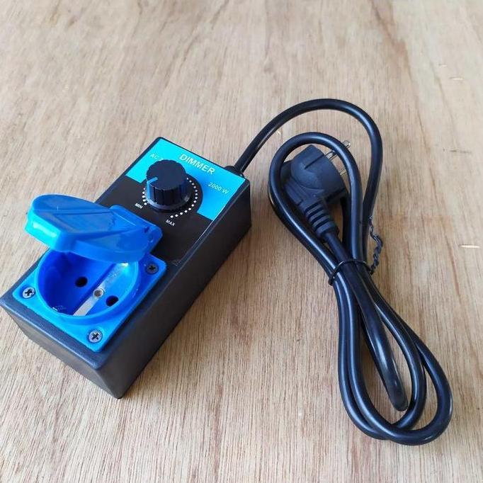 Dimmer 2000W Pengatur Kecepatan Gerinda Bor Dinamo Jigsaw dll