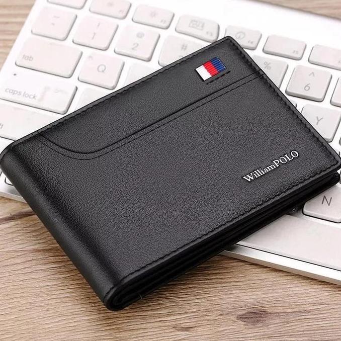 WilliamPOLO Dompet Lipat Pria Premium - Dompet Anak Laki dengan Desain Elegan dan Fungsi Praktis TF