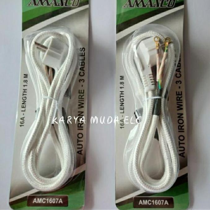kabel setrika 3 kabel amasco untuk Miyako/Philips dll