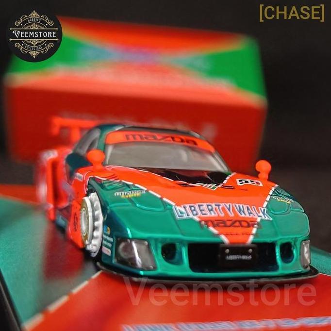 Die Cast 1:64 Mazda LBWK RX-7 FD3S LBSuper Silhouette [CHASE] inno64model