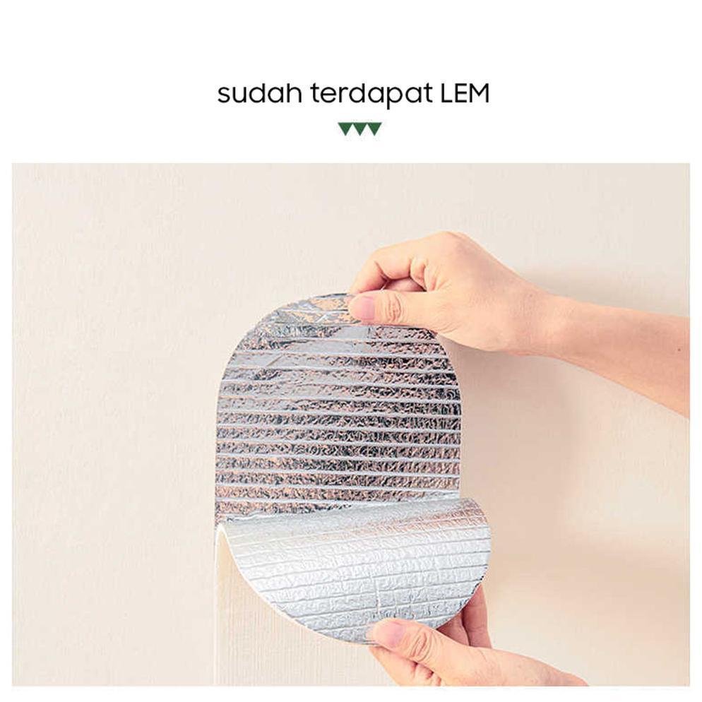 Murah Wallpaper Home Offcial Store - Wallpaper Foam Tahan Lembab, Aman Untuk Anak, Stiker Dinding Te