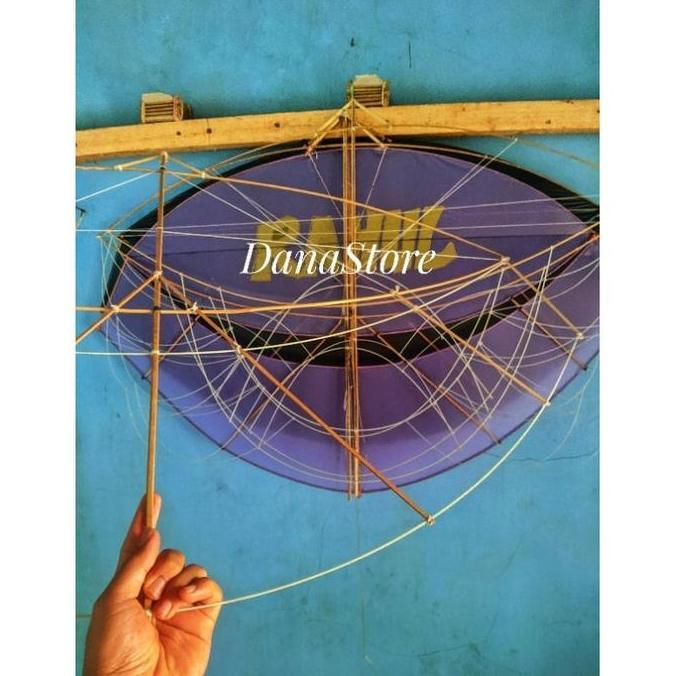 gapangan pegon ceper 1 meter bahan fiber dan bambu/layang layang gapangan pegon ceper merakit sendir