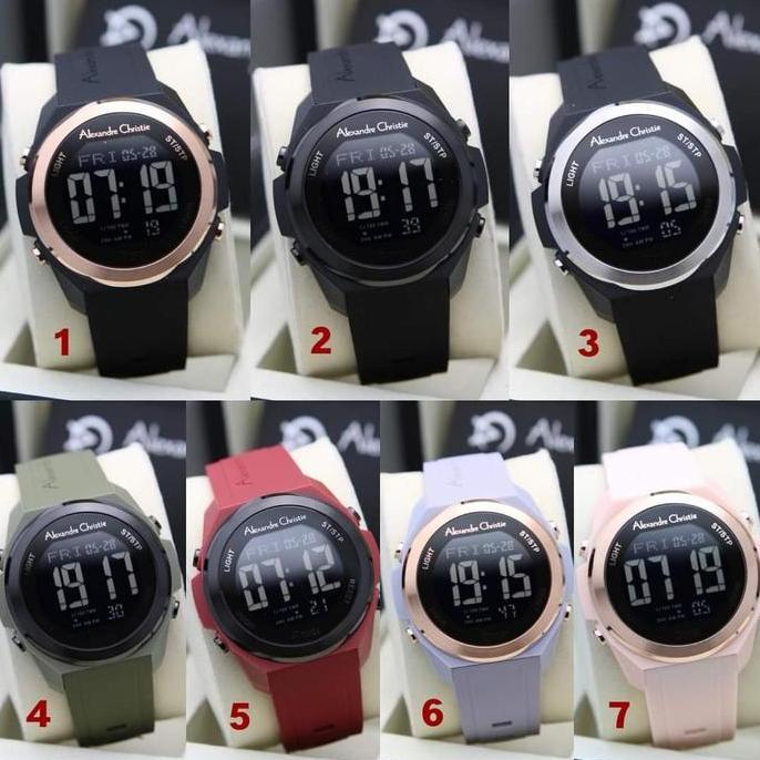 ALEXANDRE CHRISTIE AC9342 AC 9342 RUBBER DIGITAL JAM UNISEX BLACK