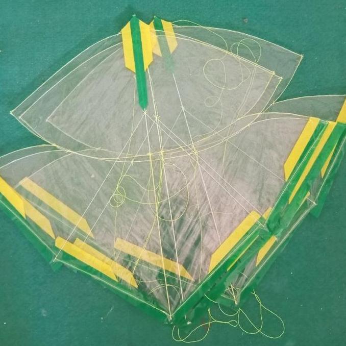 layangan papiran mini siap terbang full fiber