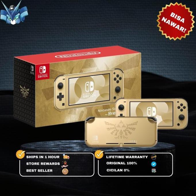 Nintendo Switch Lite Console Hyrule Zelda Gold Edition