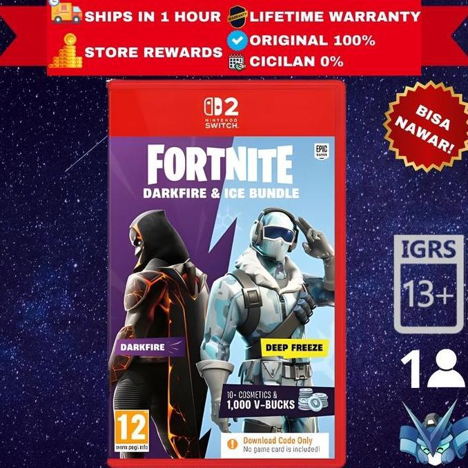 Switch 2 Fortnite Darkfire & Ice Bundle / Fortnite Darkfire And Ice Bundle (Code in Box)