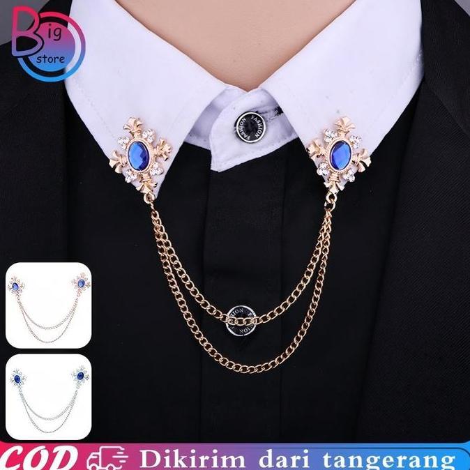 FREYAUR Bros Kerah Kemeja Pria Wanita Pin Kerah Kemeja Lapel Pin Bros Jas Blazer Lapel Pin Bros Jas