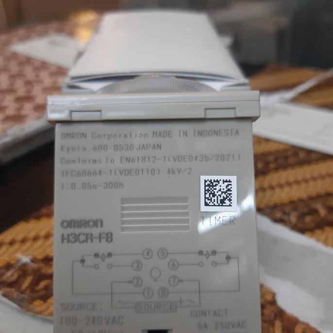Timer H3Cr-F8 220V Omron Original/Timer H3Cr-F8 220V/2 Jarum Omron Terbaru