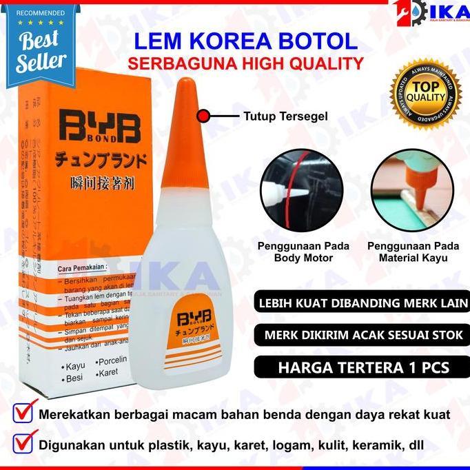 DISSORDE LEM KOREA ATRICO / LEM SERBA GUNA TETES ORIGINAL 100% Perekat Power Glue Cair / Lem Super B