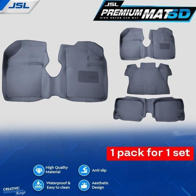 Grosir All New Rush Terios Karpet Mobil 5D Jsl Mat Model Carbon