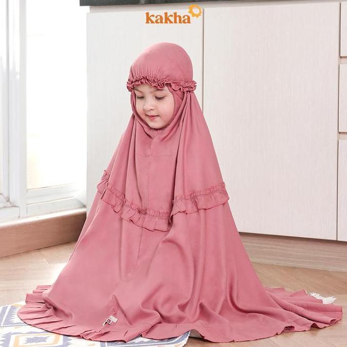 HARGA PABRIK - Kakha - Mukena Polos (Pink Salem) / Mukena anak (1-6 tahun) / Mukena Balita