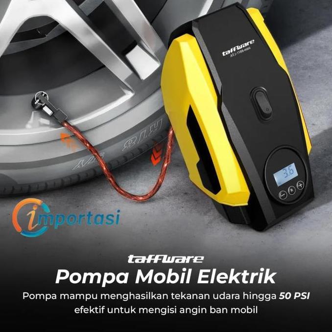 Grosir Taffware Pompa Ban Elektrik Digital Tire Inflator Portable Ac 220V Dc 12V