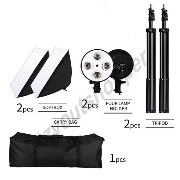Paket lampu shooting video fotografi