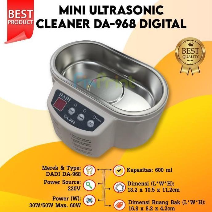 Mini Ultrasonic Cleaner DADI DA-968 + Timer