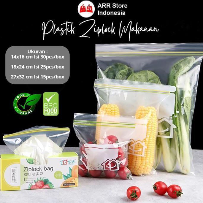 Plastik Kulkas Penyimpanan Reusable Food Storage Plastik Ziplock