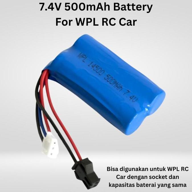 Baterai Wpl Rc Car 500Mah 7,4V