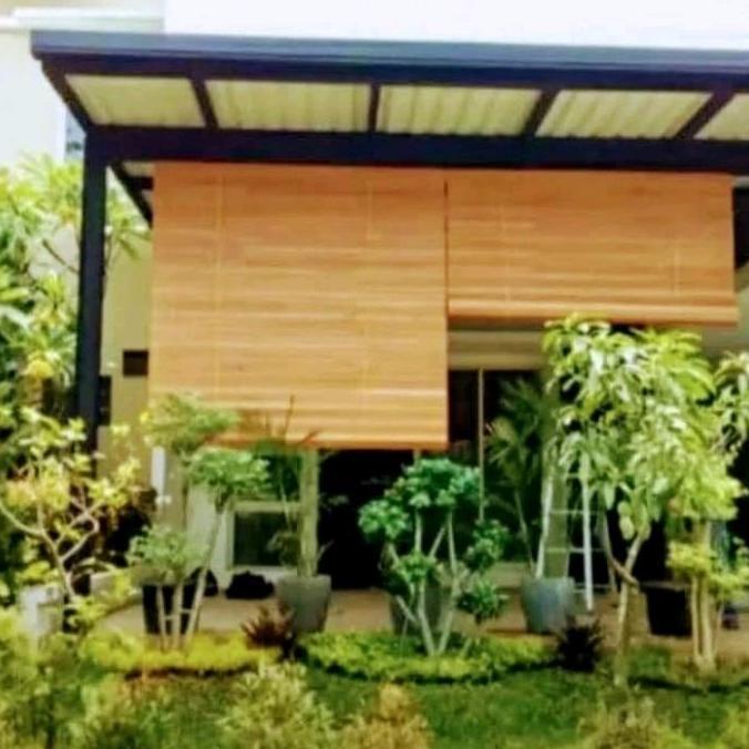 Salotto- Tirai/Krey Kerai Kerei Bambu Sawit Jendela Tarik Hotel Jepang Plus Tali Penggulung