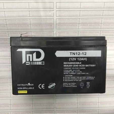 Aki UPS Baterai Kering VRLA Battery SLA TND 12-12 Battery TND 12V 12Ah TN12-12 TND 12 Volt 12 Ampere