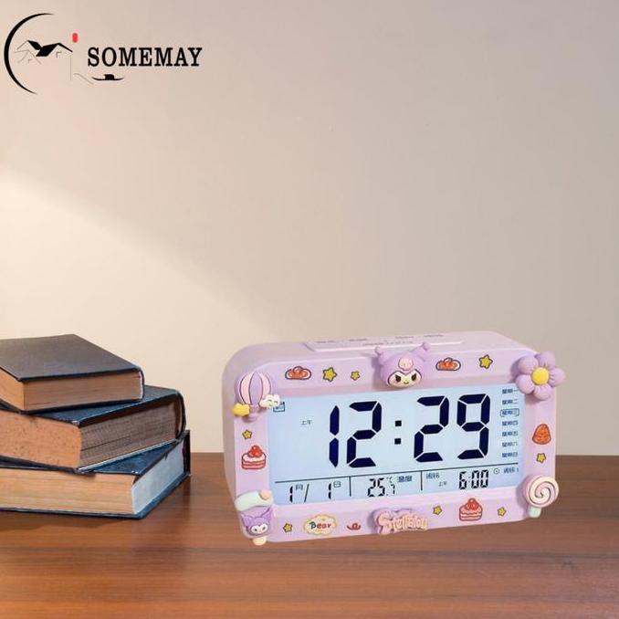 PROMO DISKON - SOMEMAY  Jam alarm dinding M40/ Digital Jam Weker Mini Mode Alarm / Jam dinding digit