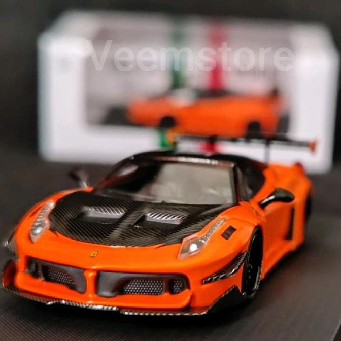 Diecast 1:64 Ferarri 458 GT Carbon Hood LB Silhouette [Star Model] LBWK