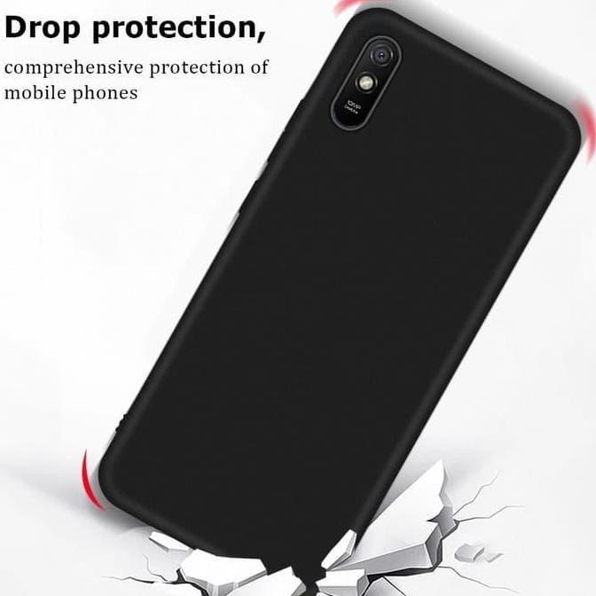 Soft Case Xiaomi Redmi Redmi 9A Casing Premium Black Matte Redmi 9A