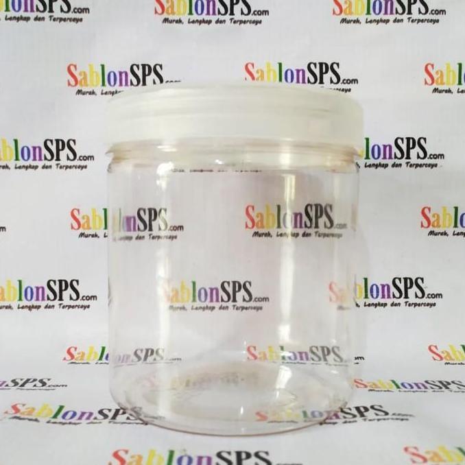 TOPLES JAR 500ML BOTOL PLASTIK PET POT CUP SLIME 500ML
