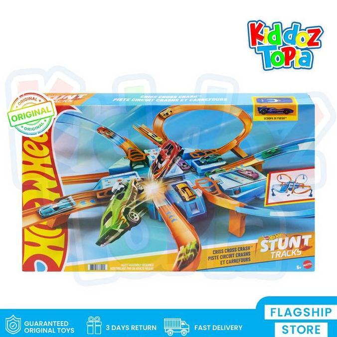 Hot Wheels HOTWHEELS Stunt Track Criss Cross Crash Track Set DTN42 GLC