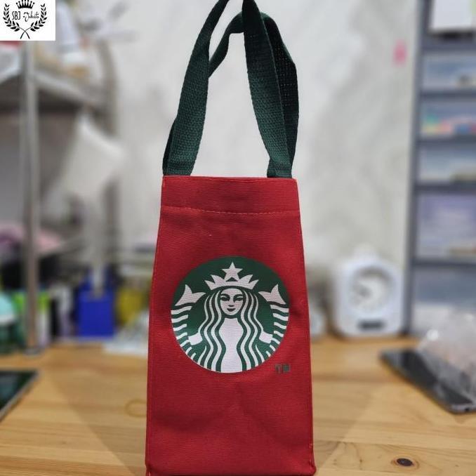 Tas Termos black canvas Tumbler Sarung Botol Minum Elastis Size Besar