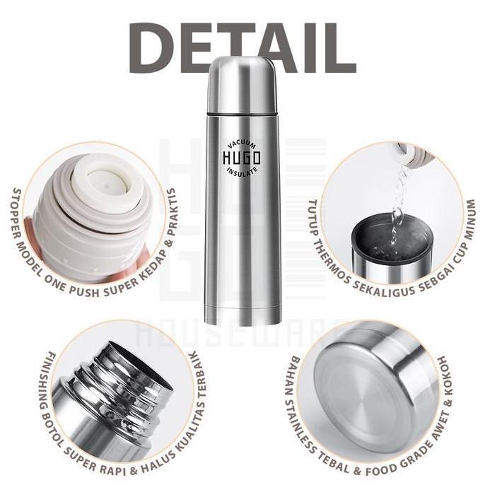 Termos Air Panas Stainless Steel Tahan Panas 24 Jam Premium Quality