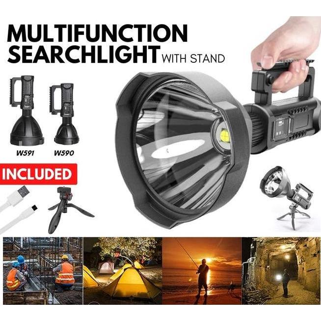 Senter Led Sorot J Jauh Terang X2 W590W591 Lampu Senter Jumbo Blamp Led Multifungsi